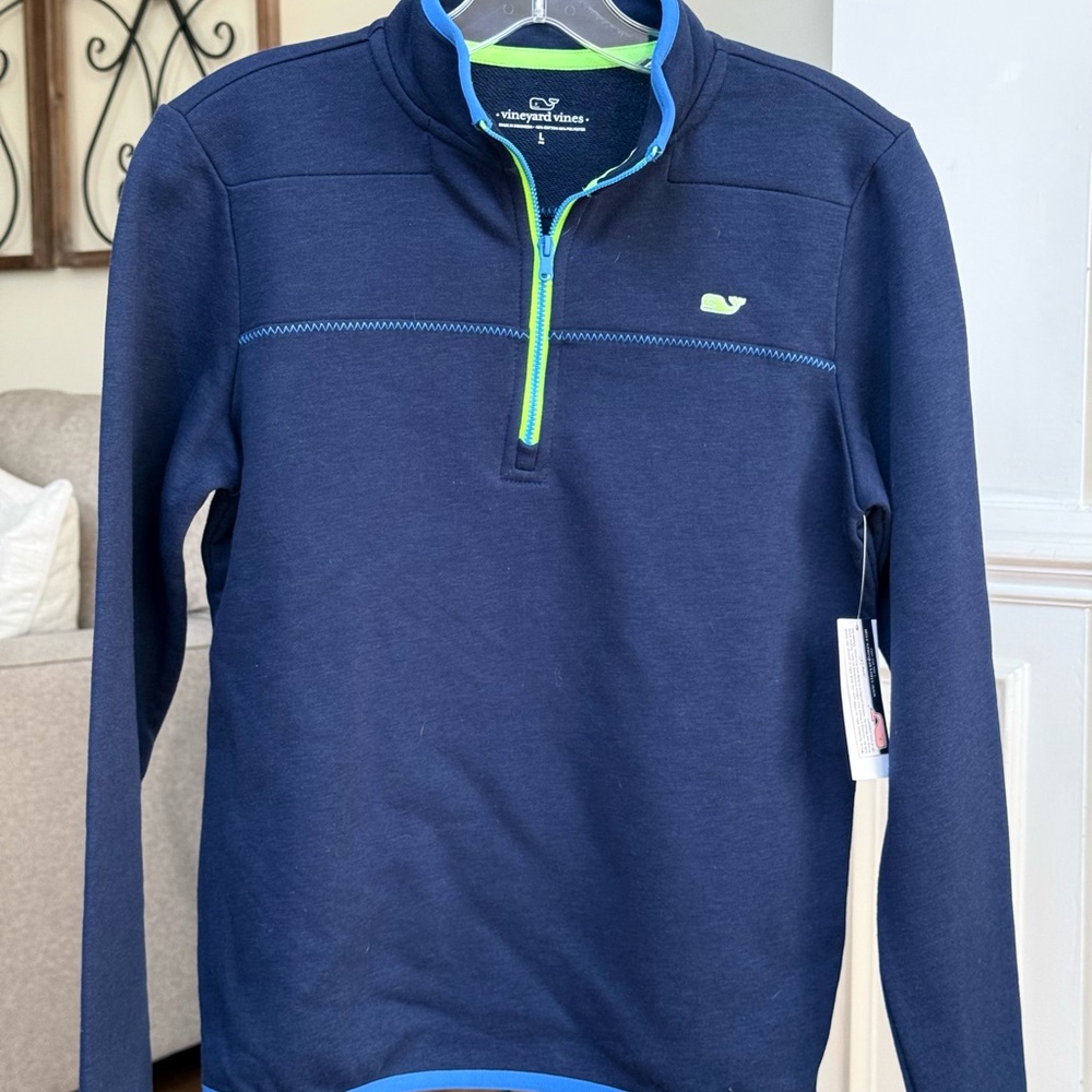 Vineyard Vines Deep Bay Navy Crewneck Sweatshirt